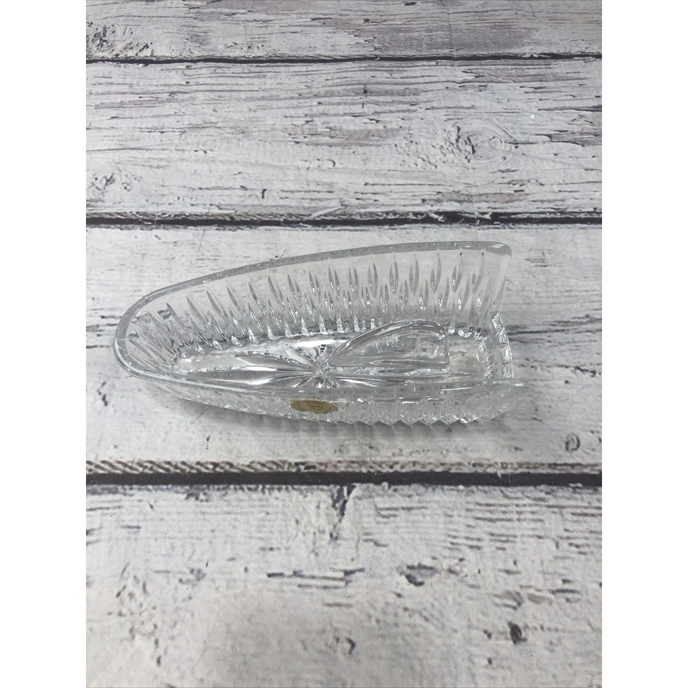 Vintage Princess House Lead Crystal Knife Holder Giftware #839 Original Box NEW